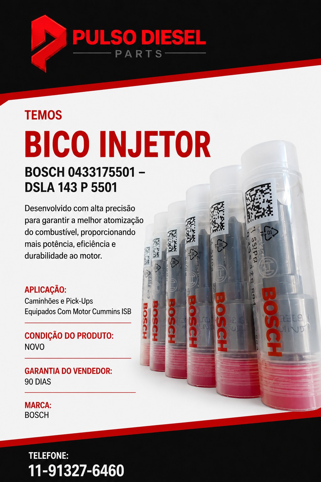 Bico injetor Bosch 0433175501