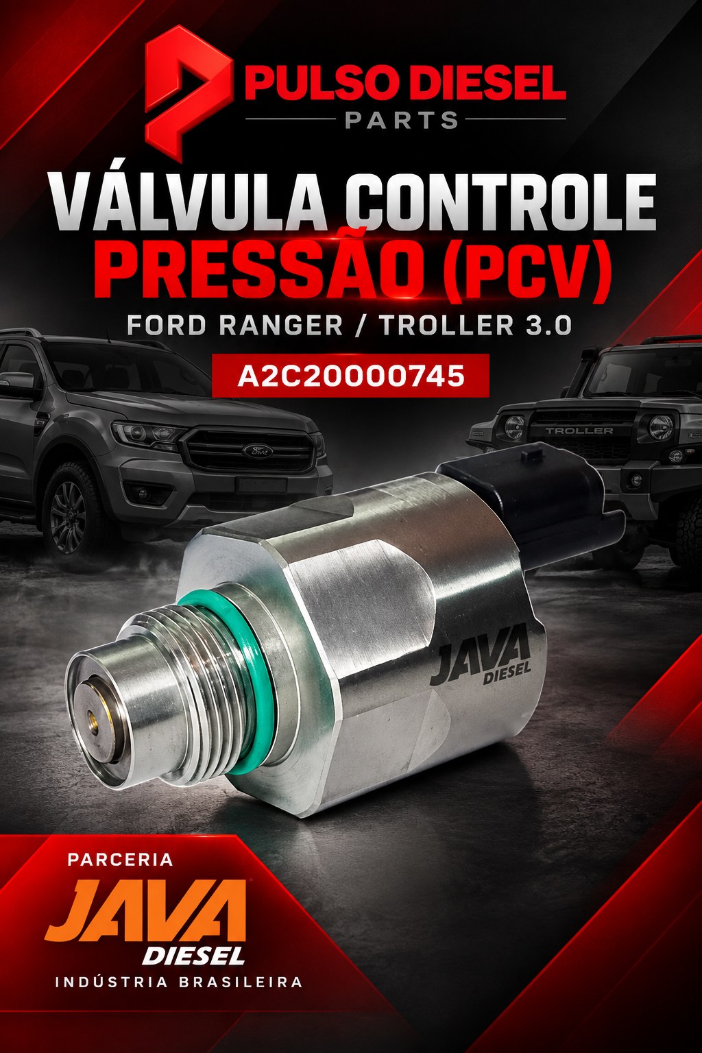 Válvula controle injetor piezo Java
